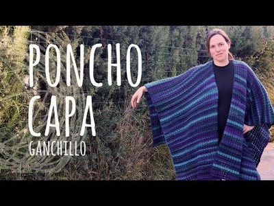 Tutorial Poncho | Capa Fácil y Rápido Ganchillo | Crochet