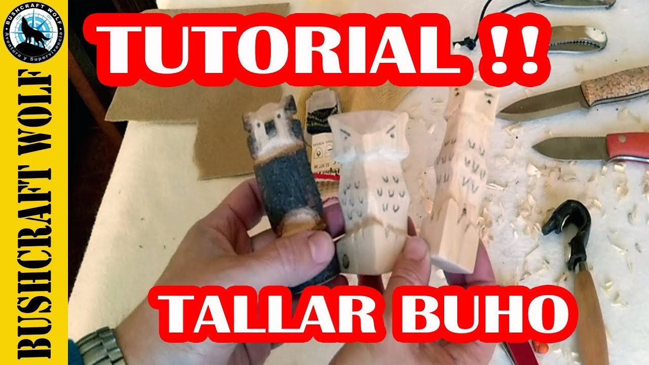 #Whittling #Carving #Whittlingowl TUTORIAL Tallar Buho De Madera - Whittling Carving Wood Owl