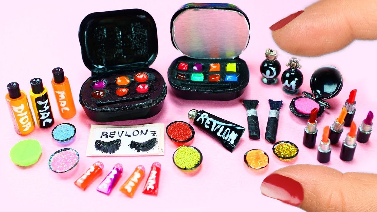 ???????? 10  Productos de Maquillaje. Cosméticos en Miniatura  DIY- 10  -  Manualidades Para Muñecas
