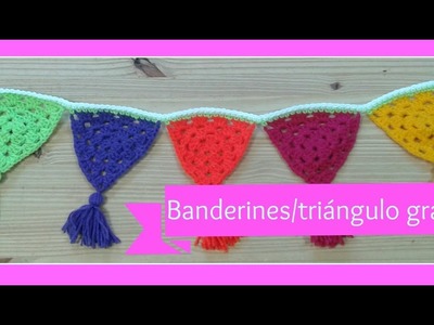 Banderines-Triángulo granny