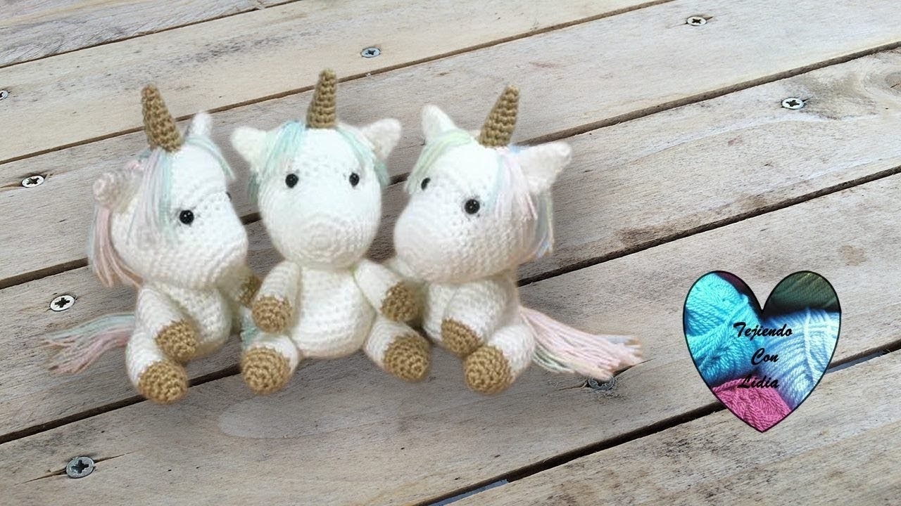 Bebés unicornios tejido a crochet Amigurumi parte 2