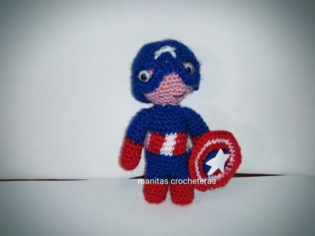 Capitán América Amigurumi-Tutorial-