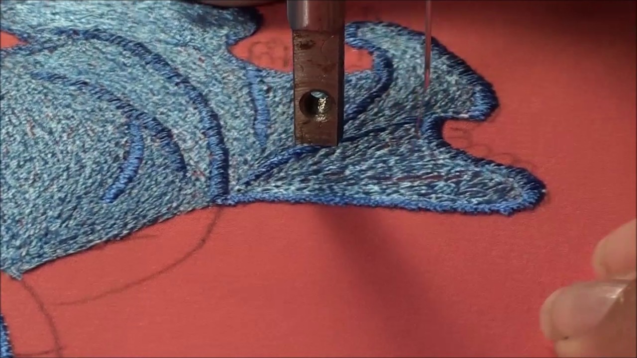 Cenicienta bordada a maquina