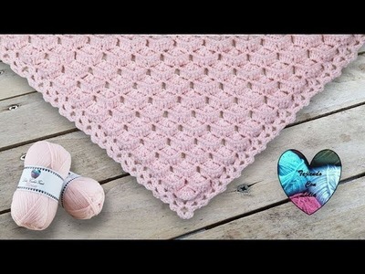 Chal 3D tejido a crochet precioso paso a paso