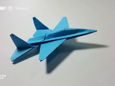 Como hacer un Avion de Papel que Vuela Mucho. muy rapido | F-14 Tomcat