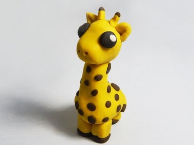 Cómo hacer una jirafa de plastilina paso a paso fácil, explicado, arcilla polimérica