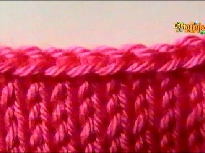 Cómo Tejer  CERRAR - TERMINAR - REMATAR PUNTOS - How to Knit the Bind Off -- 2 agujas (486)