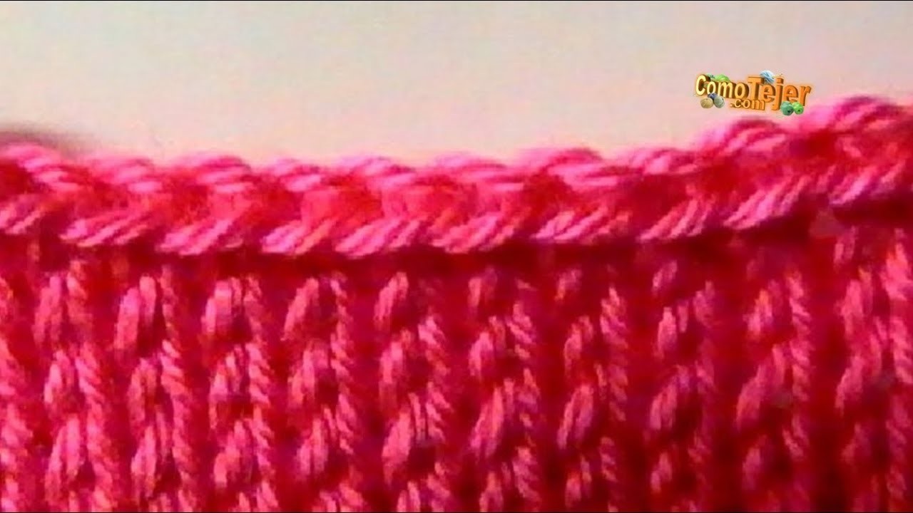 Cómo Tejer  CERRAR - TERMINAR - REMATAR PUNTOS - How to Knit the Bind Off -- 2 agujas (486)