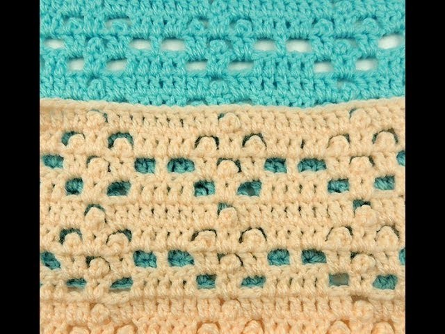 Crochet: Punto para manta de Bebe # 3