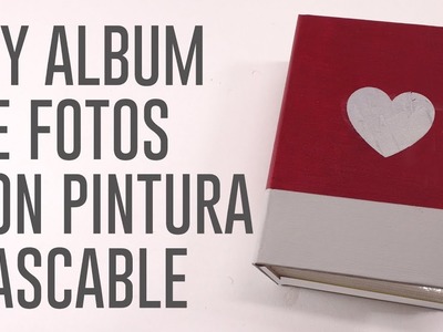DIY Album de fotos con pintura rascable