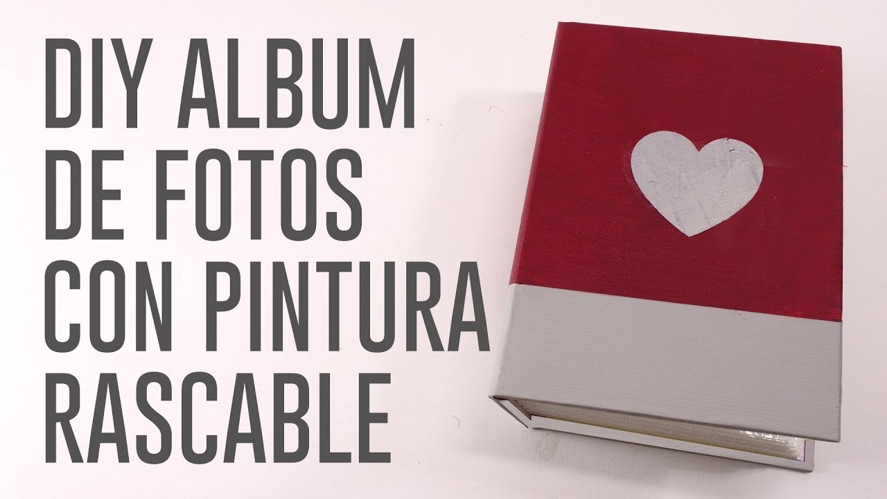 DIY Album de fotos con pintura rascable