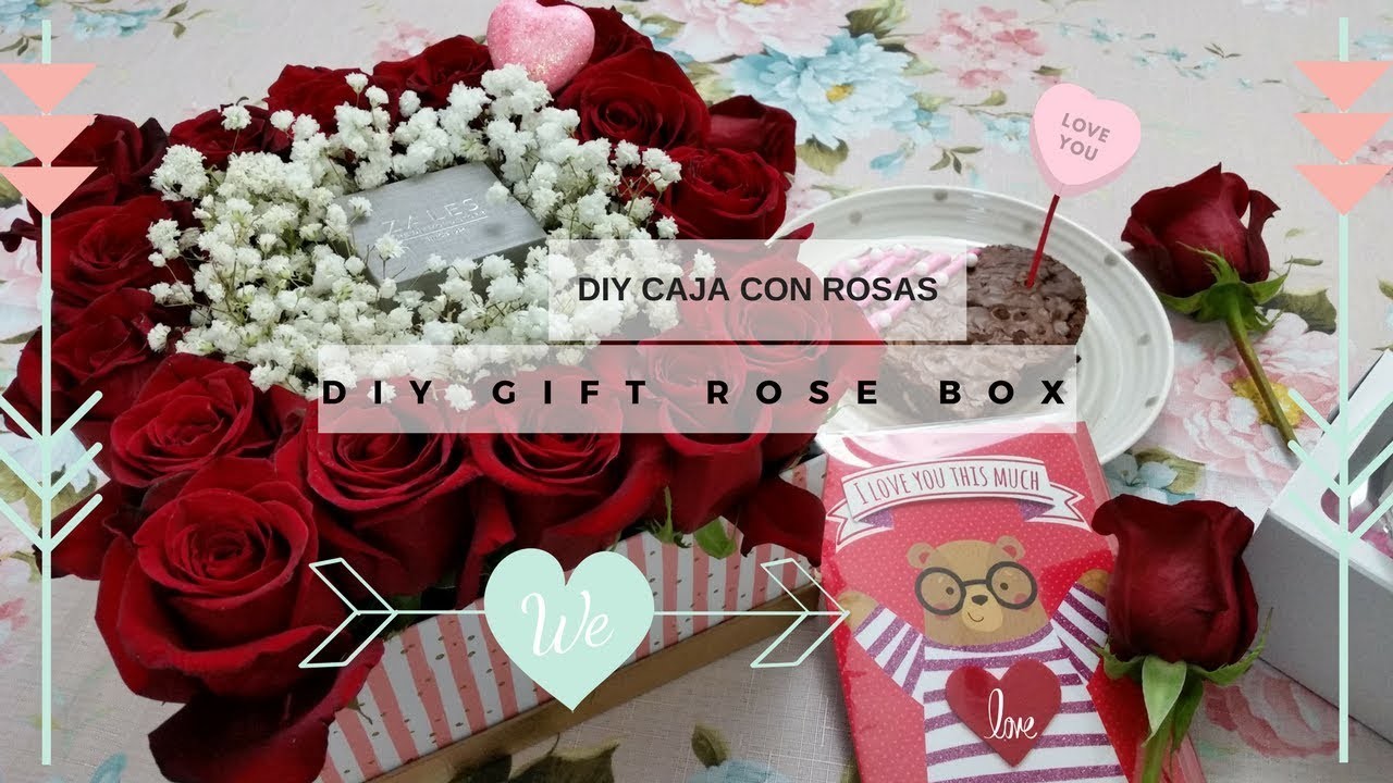 DIY CAJA CON ROSAS, REGALO. DIY GIFT ROSE BOX