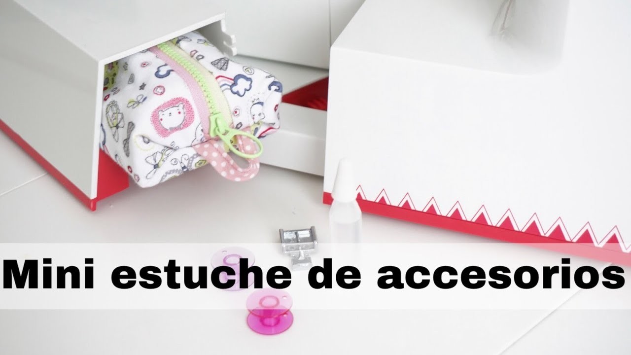 DIY Costura Mini estuche para los accesorios de la máquina de coser