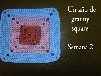 GRANNY SQUARE. Tutorial paso a paso