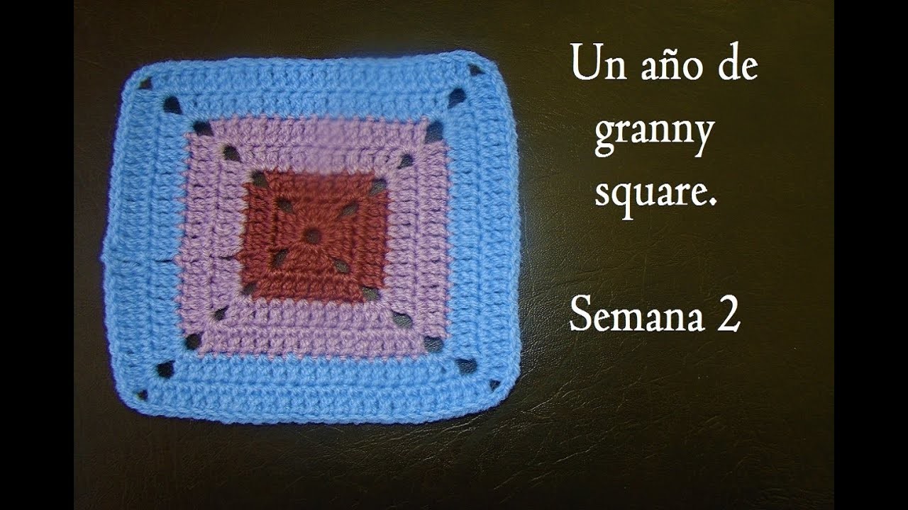 GRANNY SQUARE. Tutorial paso a paso