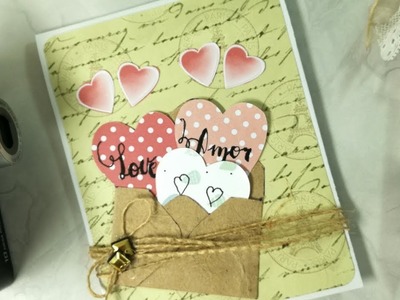 Manualidades Scrap: Cómo hacer tarjeta para enamorados fácil DIY