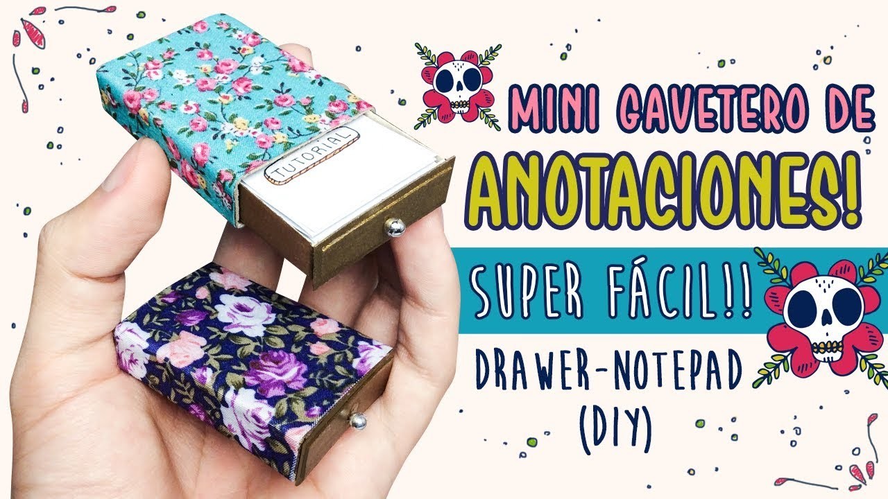 MINI GAVETERO DE ANOTACIONES ✏️  DIY tiny drawer-notepad