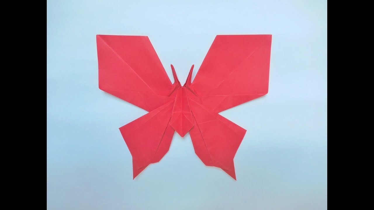 ORIGAMI TUTORIAL BUTTERFLY (mariposa origami)