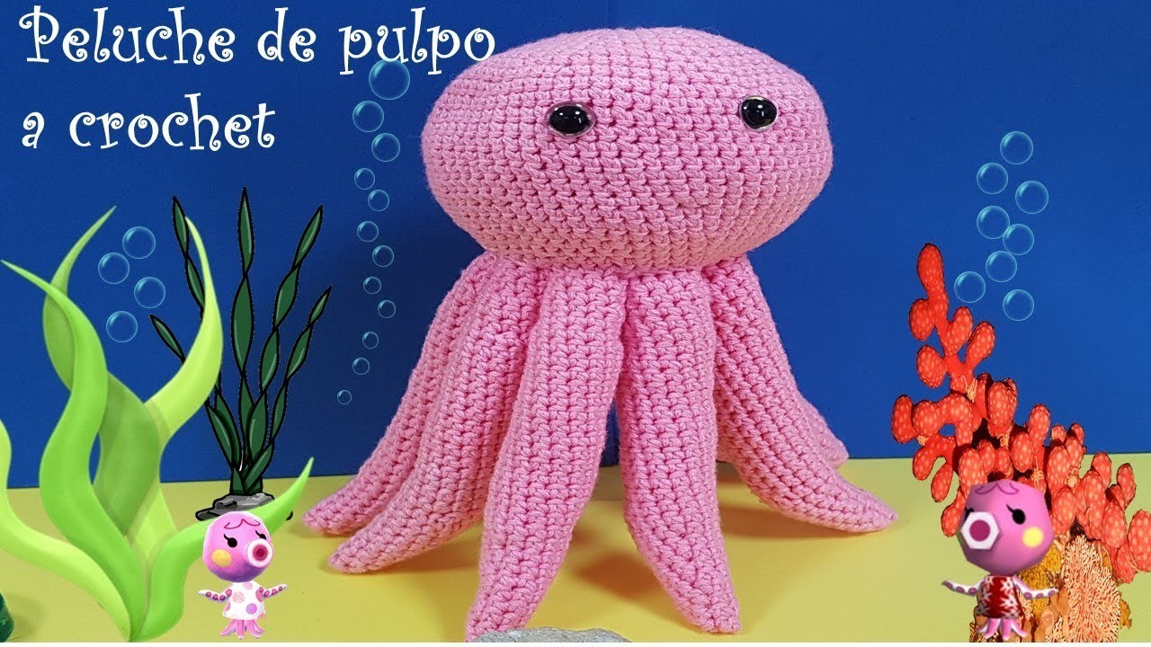 Peluche de pulpo a crochet????????. Parte 1 (Peluche básico) #AnimalCrossing #Crochet #Teddy #Peluche
