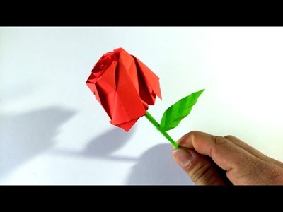 Rosa de Origami. How to make a paper rose