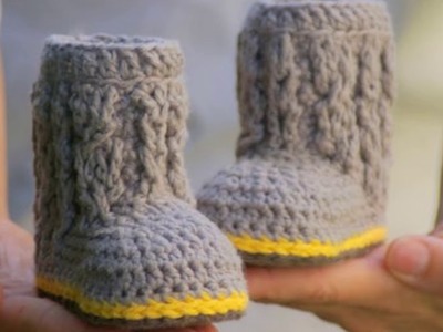Top 10 crochet botas de bebé tejidas a mano con ganchillo para invierno