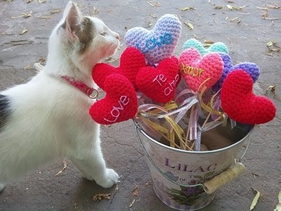 Tutorial Corazón "love" Tutorial tejido a crochet