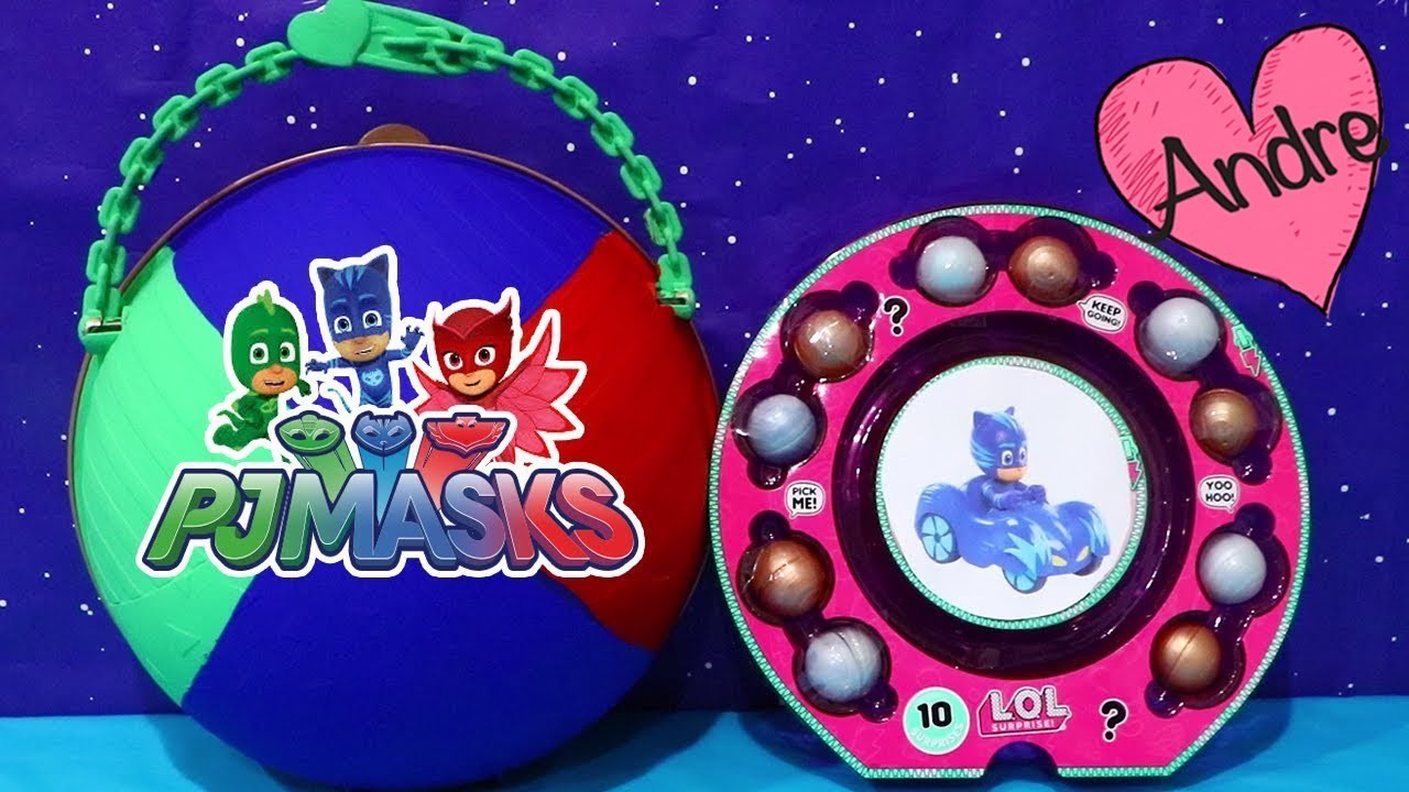 Bola gigante DIY PJ Masks Héroes en Pijamas | Muñecas y juguetes con Andre para niñas y niños