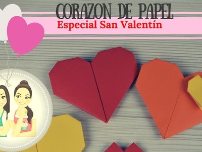 COMO HACER UN CORAZON DE PAPEL - How to make a paper heart. Manualidades y Recetas