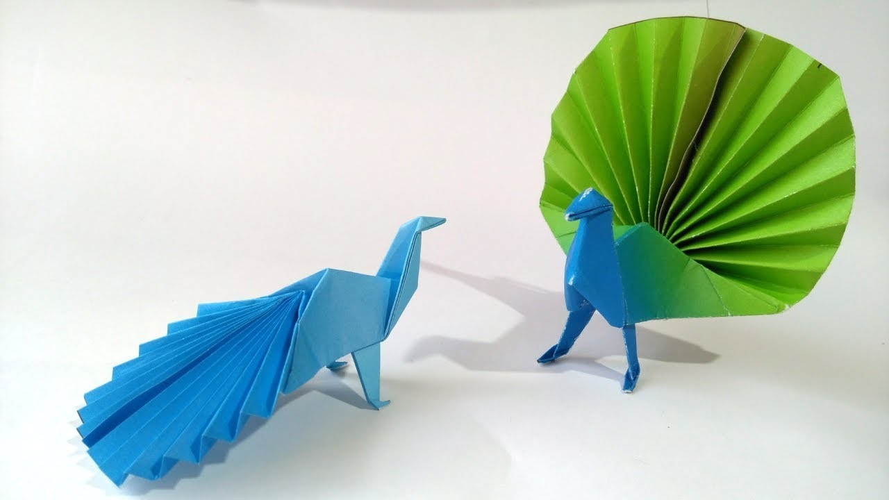 Como Hacer un Pavo Real de Papel Origami
