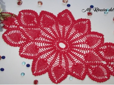 Como tejer CENTRO DE MESA crochet paso a paso (2 de 2) - How to crochet DOILY step by step (2 of 2)