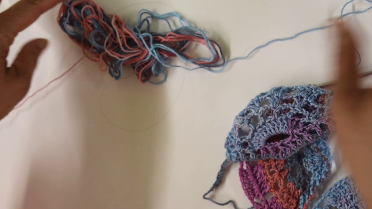 Crochetiando chal de abanico parte 4