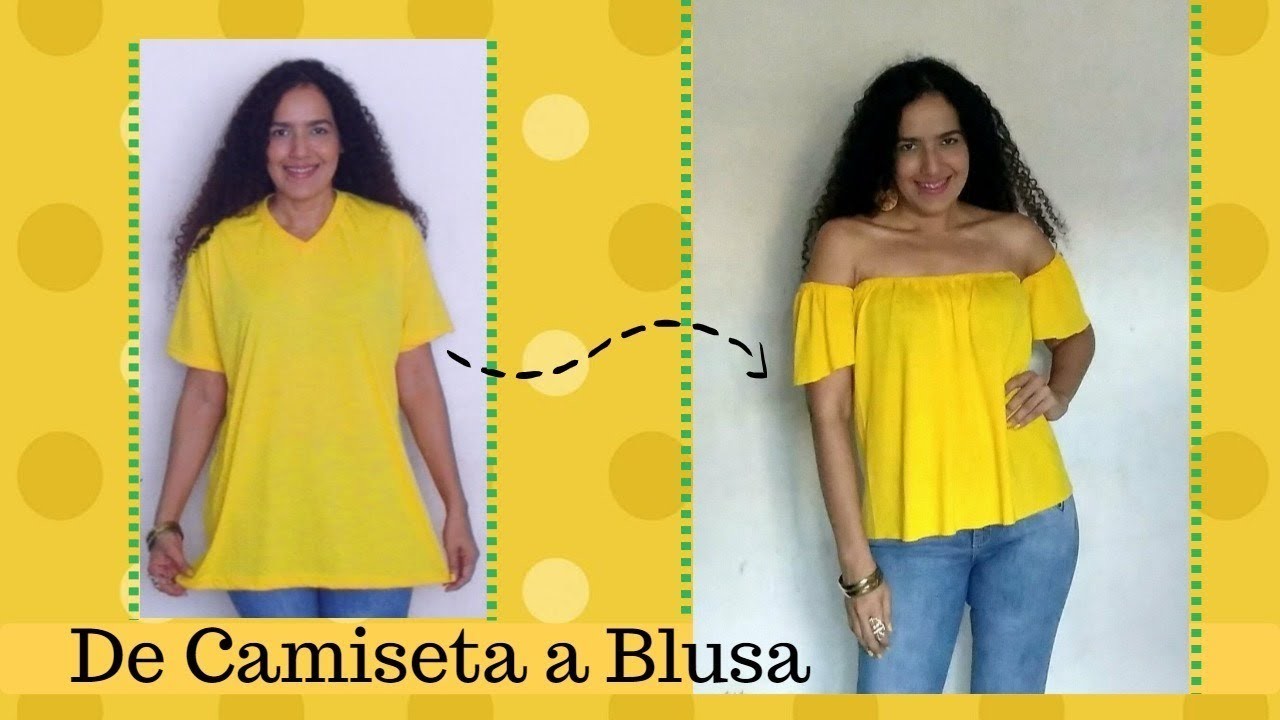 De Camiseta de Hombre a Blusa de Moda - SANDRA PADILLA