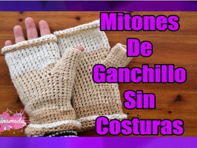 DIY. Mitones De Ganchillo Para Principiantes. Muy Fácil!.Crochet Fingerless Mittens For Beginners