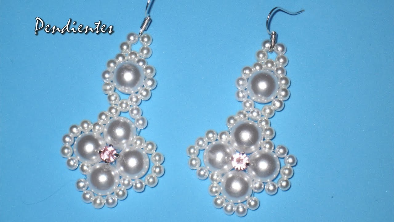DIY - Pendientes faciles para novias - tutorial prinpiantes -   DIY - Easy earrings for brides -