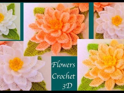 Flores tejidas a Crochet paso a paso en 3D  tejido tallermanualperu