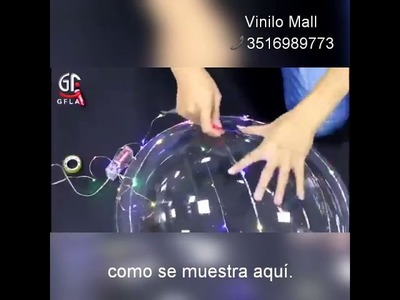 Globos luminosos cristal gigantes con leds Argentina