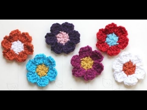 Haz tus flores de Crochet! Fácil y Rápido