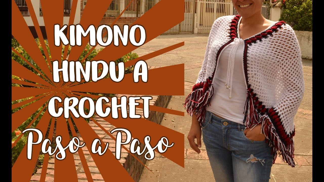 Kimono Hindú a Crochet - Paso a Paso