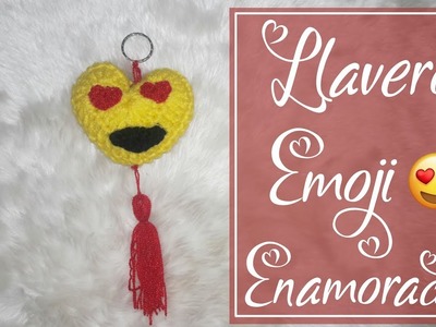 Llavero Emoji Enamorado Tejido A Crochet | Crochet Anaid