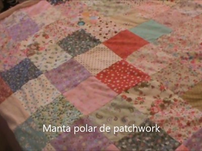 Manta polar de patchwork