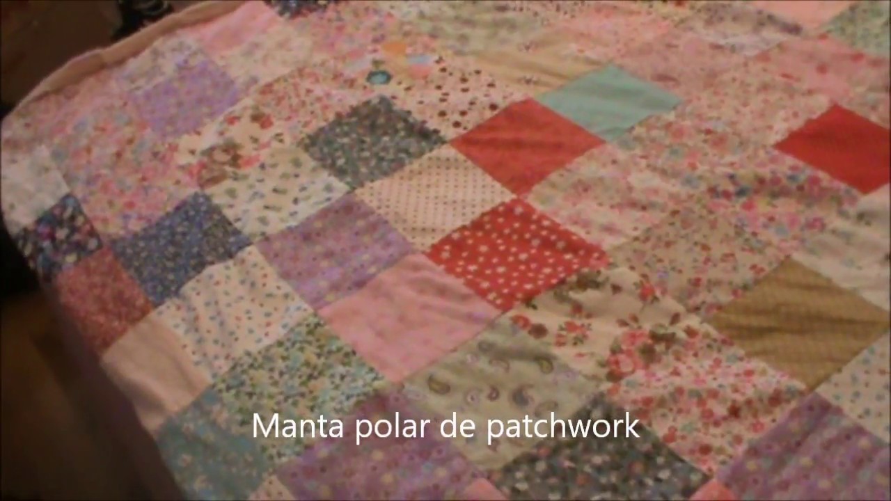 Manta polar de patchwork