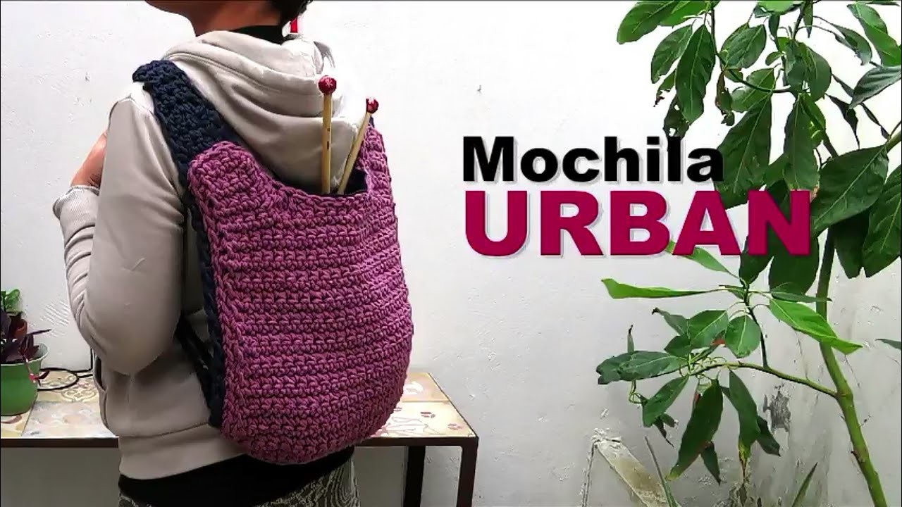 Mochila Urban a crochet