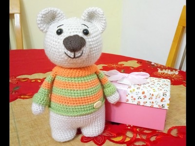 Orejas Oso Teo amigurumi a Crochet versión (ZURDO)