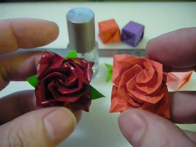 Origami nice rose.
