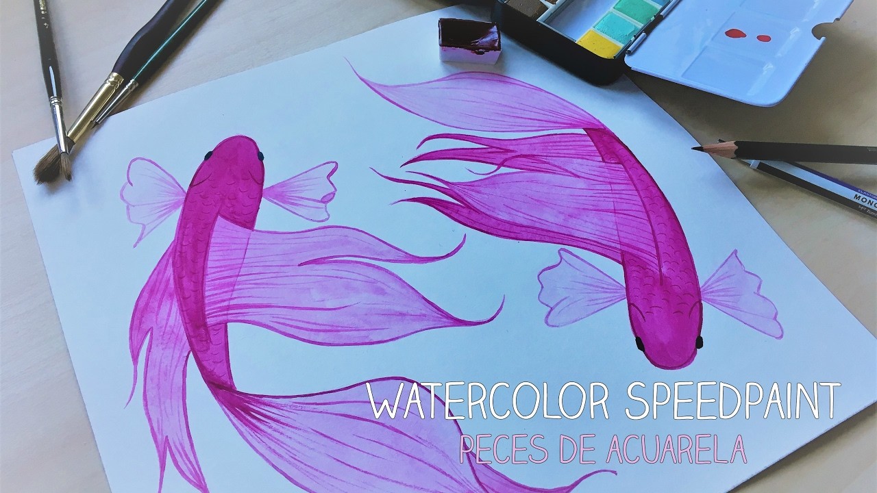 Peces acuarela | Watercolor Speedpaint