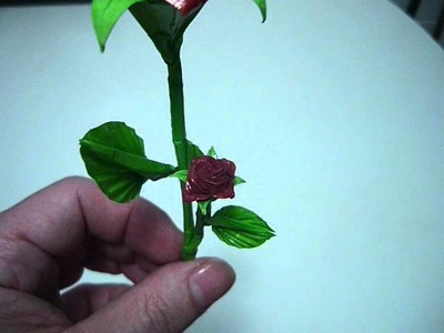 Small bouquet of roses origami.