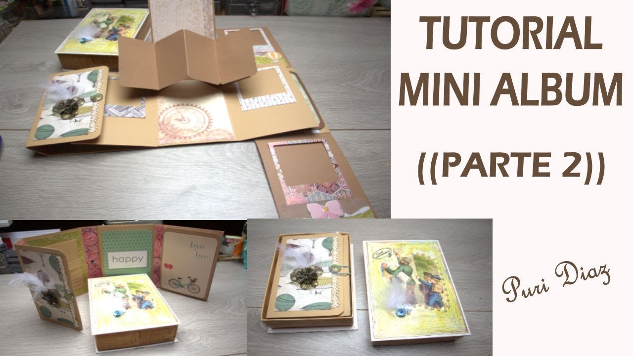 Tutorial mini album | con cajita reciclada | parte 2 | Mini album????