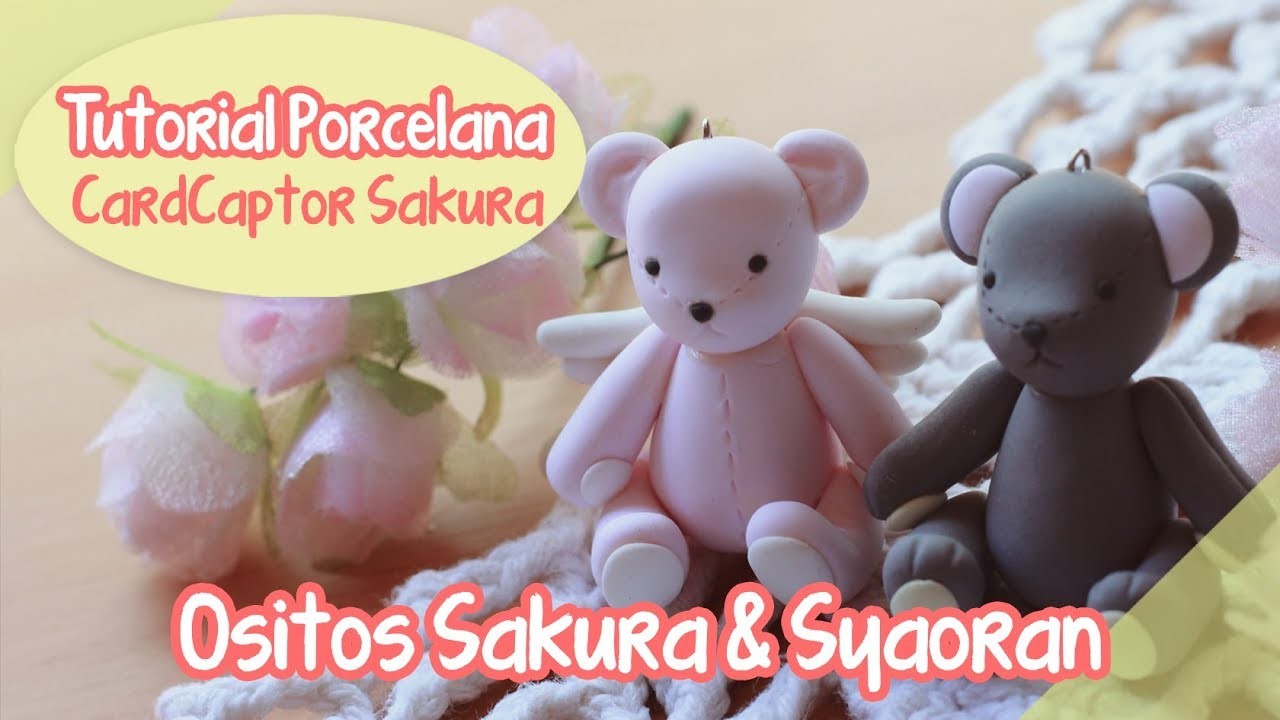 Tutorial porcelana: Ositos Sakura & Syaoran ????????❤️