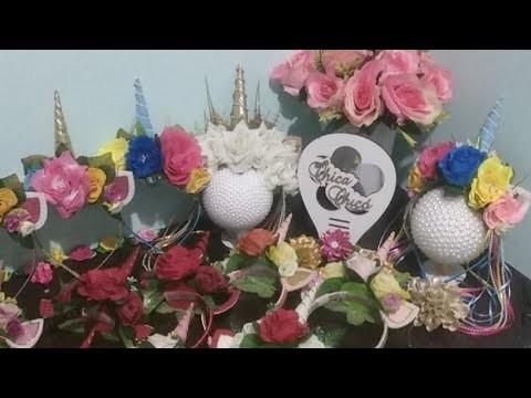 Unicórnio ???? Tiaras De Unicórnio ???? Da Chicachicó Marilucia