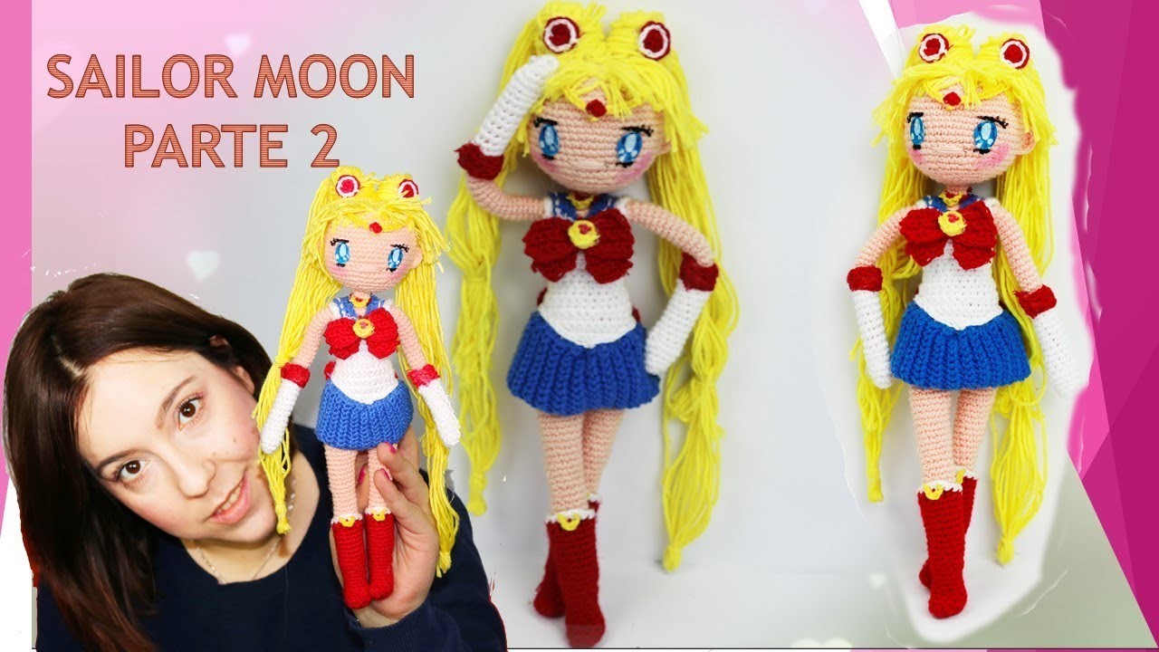 Amigurumi muñeca Sailor Moon (parte 2.5)